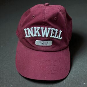 Bay State Apparel Martha's Vineyard Inkwell Maroon White Strapback Hat Mens OS